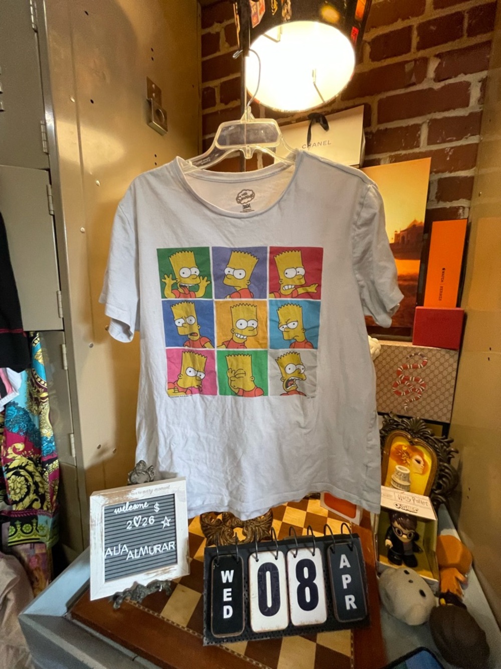 The Simpsons Bart Many Faces Unisex